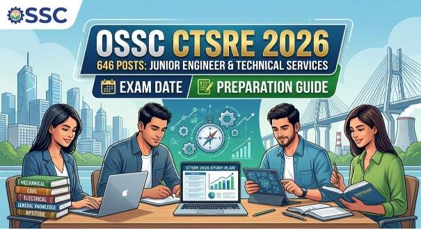 OSSC CTSRE 2026 — 646 Posts Junior Engineer & Technical Services, Exam Date & Preparation Guide