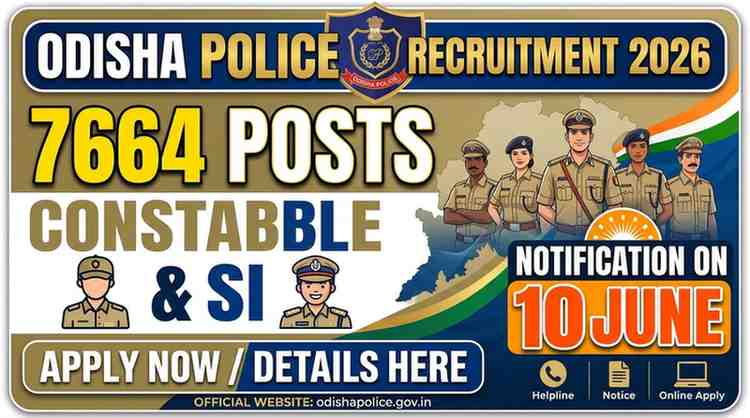 Odisha Police Recruitment 2026 — 7664 Constable & SI Posts, Apply Online at ousssc.odisha.gov.in