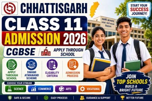 Chhattisgarh Class 11 Admission 2026 — CGBSE Apply Through School, Swami Atmanand Scheme & Eligibility